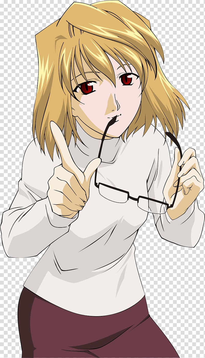 Arcueid Brunestud Tsukihime Melty Blood Kohaku Anime, megane transparent background PNG clipart