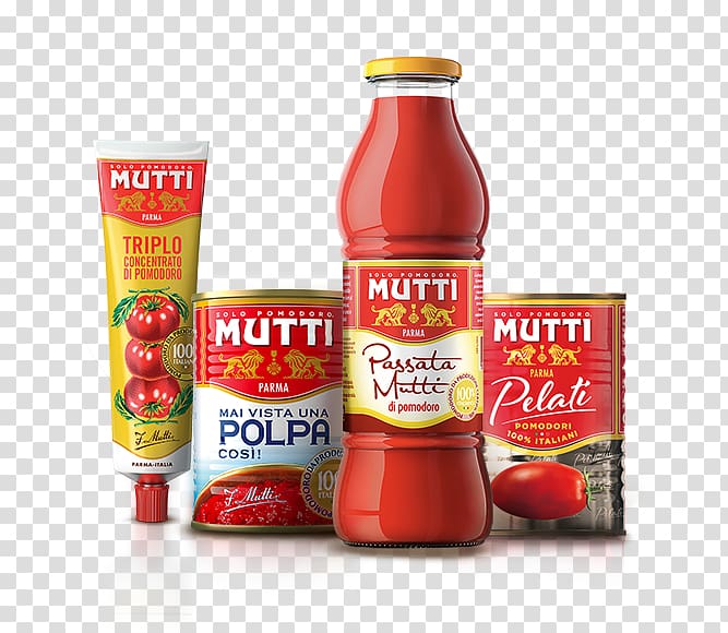 Tomato purée Mutti S.p.A. Tomato sauce Ketchup Product, spaghetti pasta transparent background PNG clipart