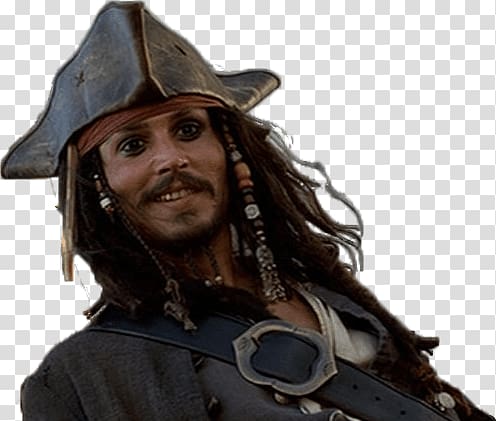Jack Sparrow portrait, Jack Sparrow Pirates Of the Caribbean transparent background PNG clipart