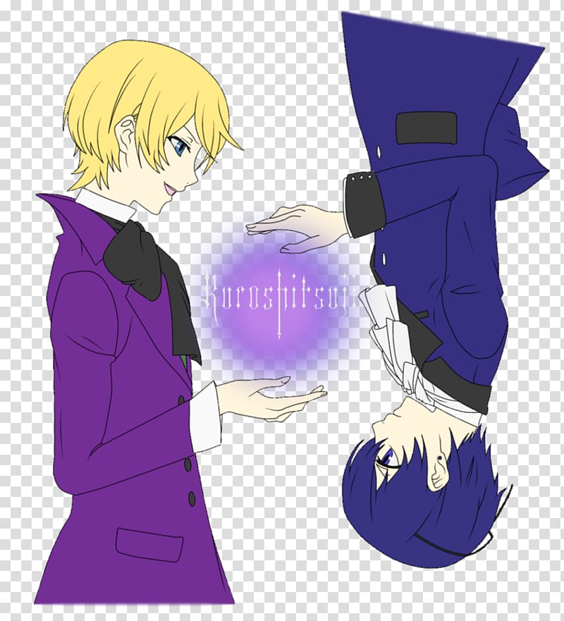 Animated cartoon Illustration Character Graphic design, Ciel X Alois transparent background PNG clipart