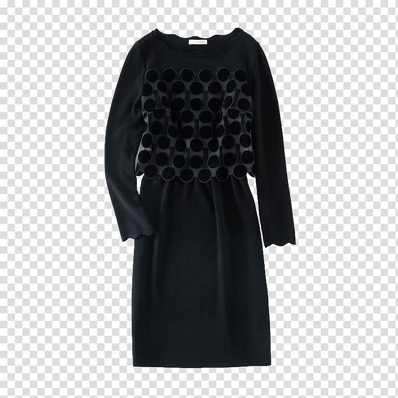 Little black dress Sleeve Black M, Lace circle transparent background PNG clipart