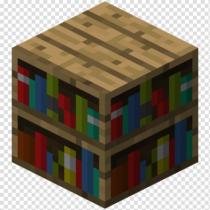 Minecraft Pocket Edition Bookcase Mod, Block transparent background