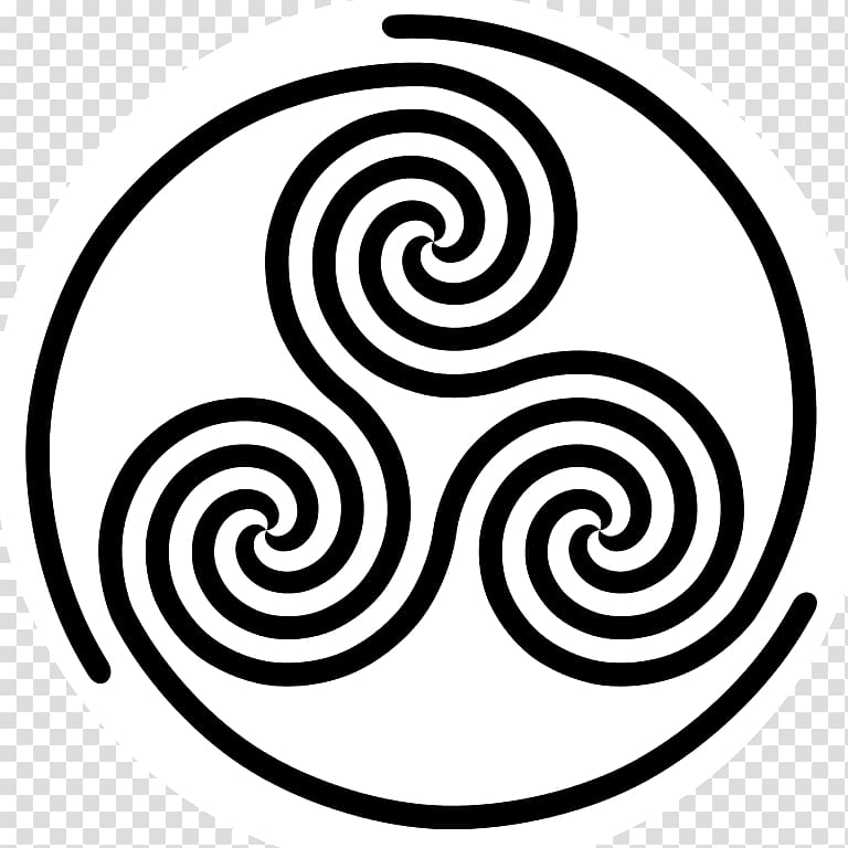 Triskelion Celtic knot Symbol Spiral Celts, labyrinth transparent background PNG clipart