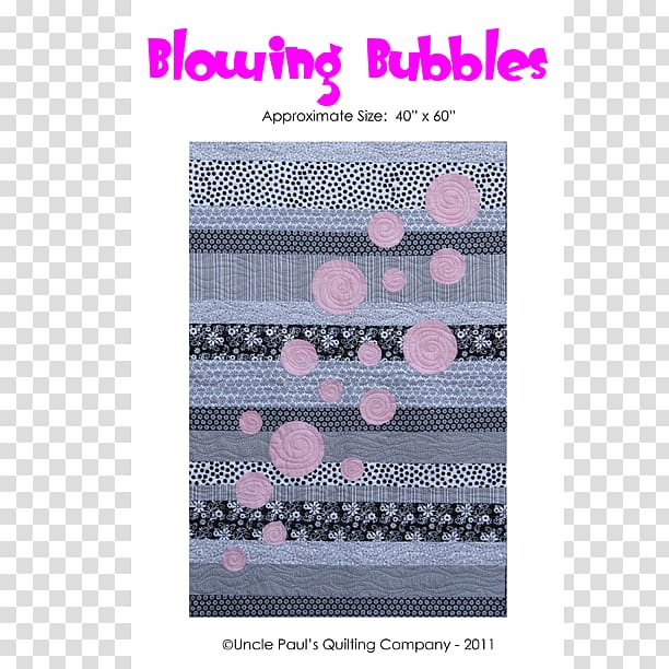 Quilting Business Brand Pattern, blowing bubble transparent background PNG clipart