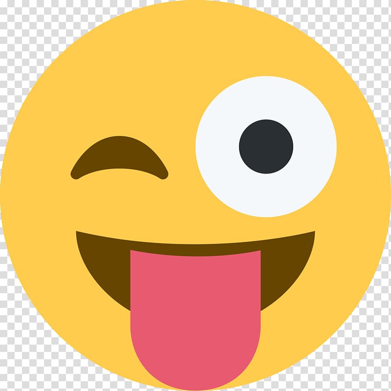 Emojipedia WhatsApp Emoticon Wink, smile emoji transparent background PNG clipart