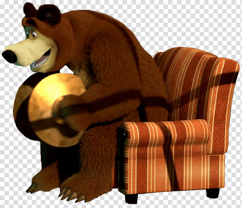 bear holding cymbals sitting on chair illustration, Bear Holding Cymbals transparent background PNG clipart