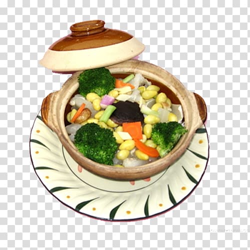 Broccoli Vegetarian cuisine Cauliflower Cabbage, Broccoli corn pot transparent background PNG clipart