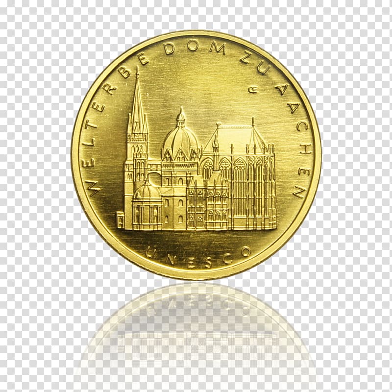 Aachen Cathedral Gold coin Gold coin, Coin transparent background PNG clipart