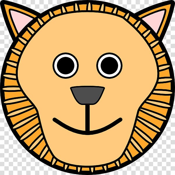 Bengal tiger Lion Cartoon Face , Cartoon Lion Face transparent background PNG clipart