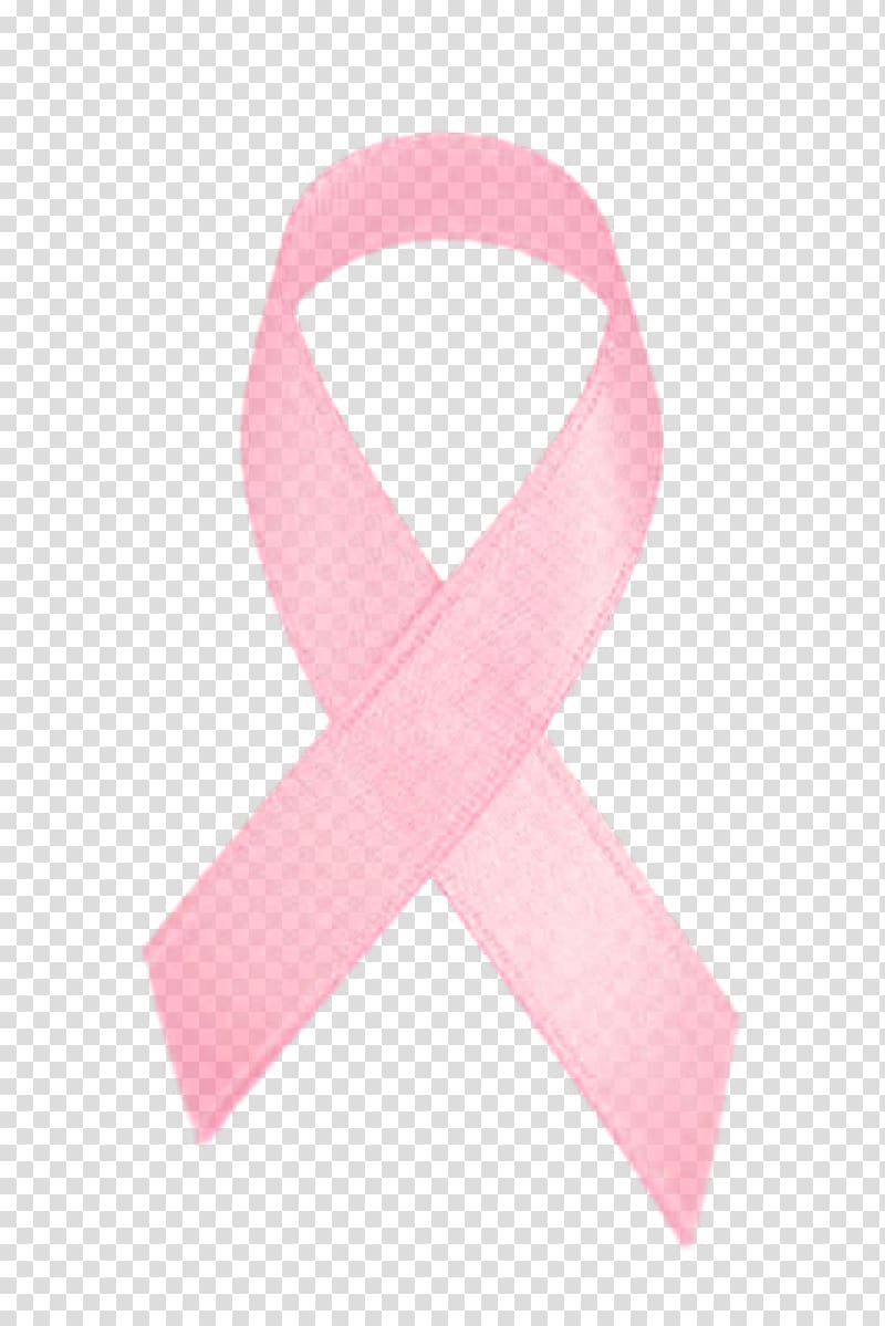 Pink ribbon Breast Cancer Awareness Month Awareness ribbon, ribbon transparent background PNG clipart