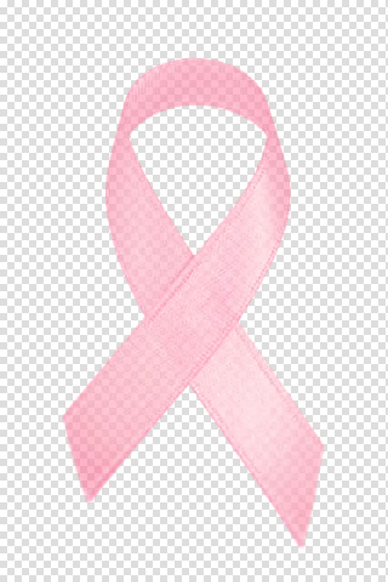 Pink ribbons breast cancer awareness on transparent background PNG