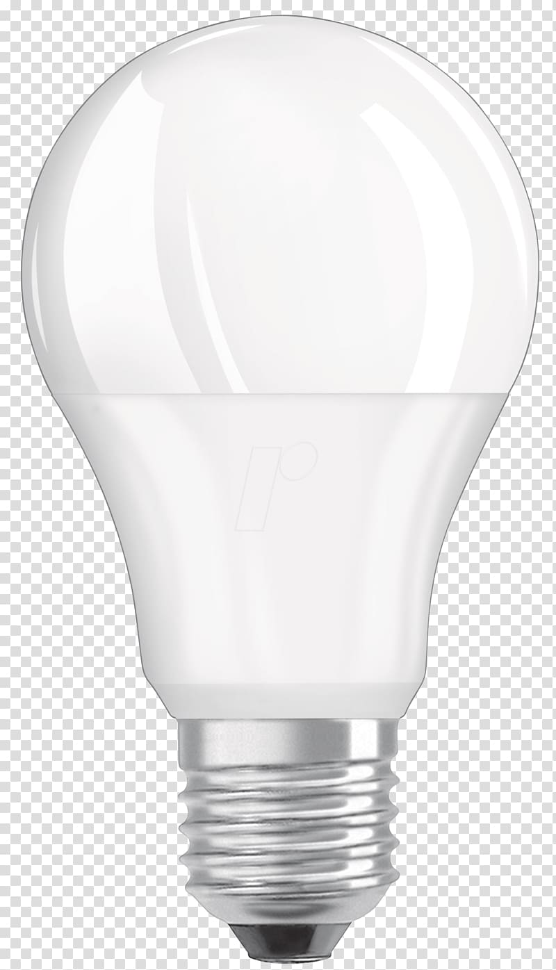 LED lamp Osram Incandescent light bulb Edison screw Lighting, led lamp transparent background PNG clipart