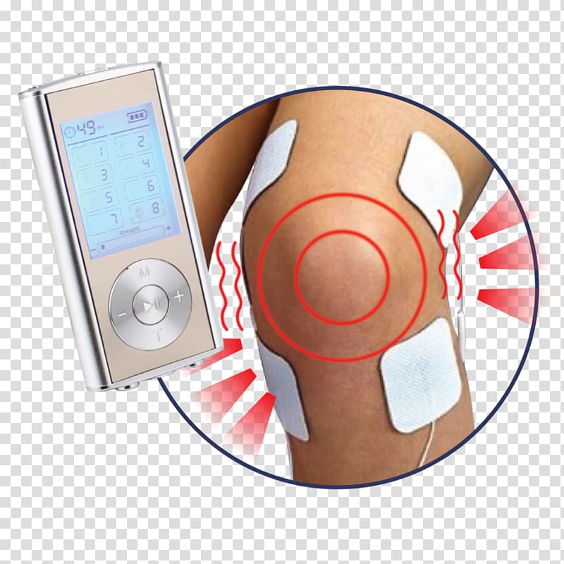 Electrical muscle stimulation Transcutaneous electrical nerve stimulation Pain management Electrotherapy, knee exam transparent background PNG clipart