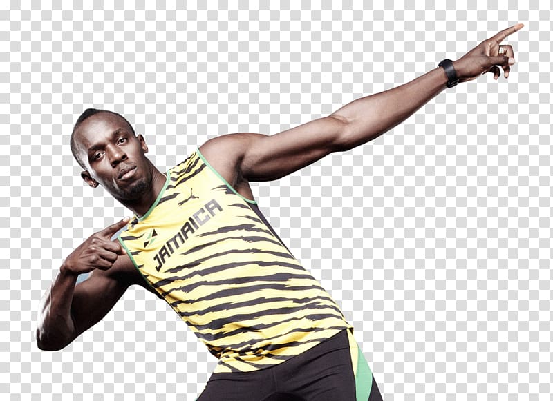 Download Usain Bolt Black And Yellow Posing Wallpaper | Wallpapers.com