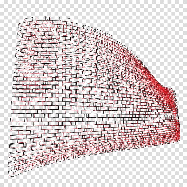 Brick Masonry Wall Grasshopper 3D Attractor, brick transparent background PNG clipart