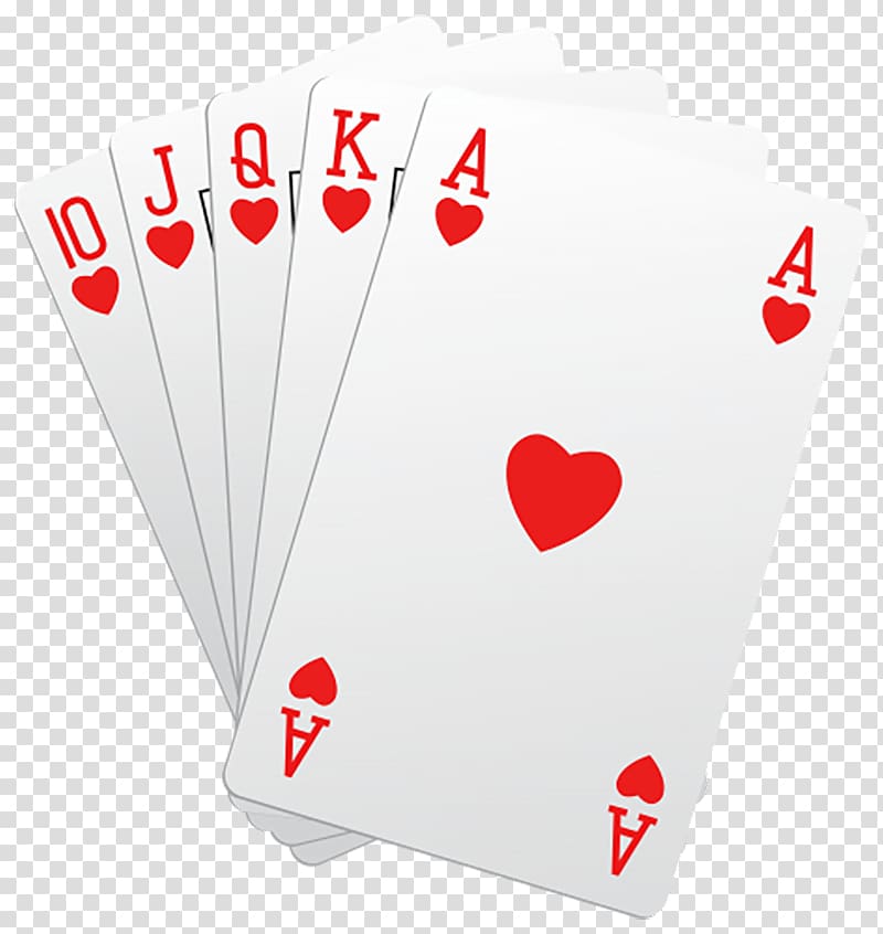 Game Poker Playing card Ace of hearts , Pink playing cards transparent background PNG clipart