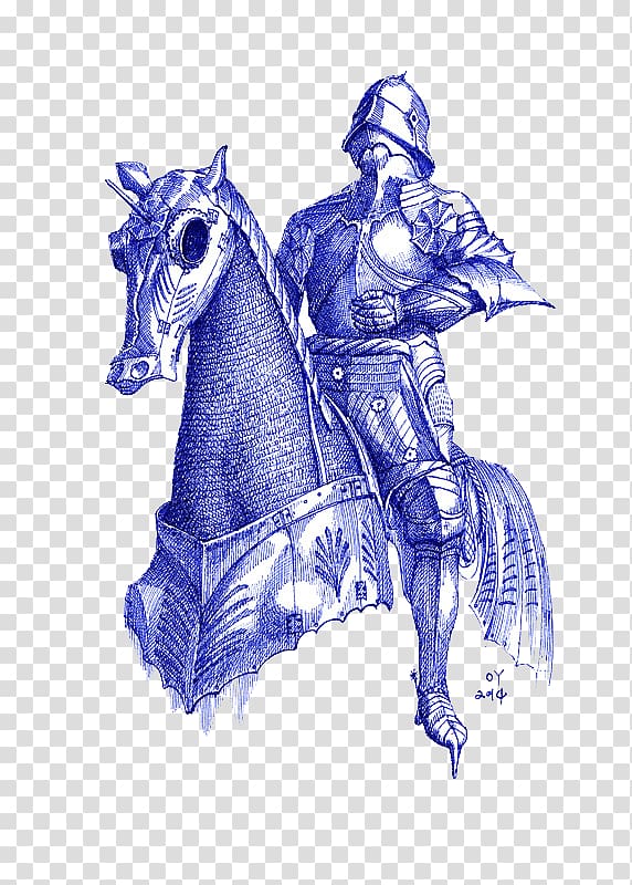 Horse Drawing Condottiere Mammal Illustration, Ballpoint pen hand painted Roman knight material transparent background PNG clipart