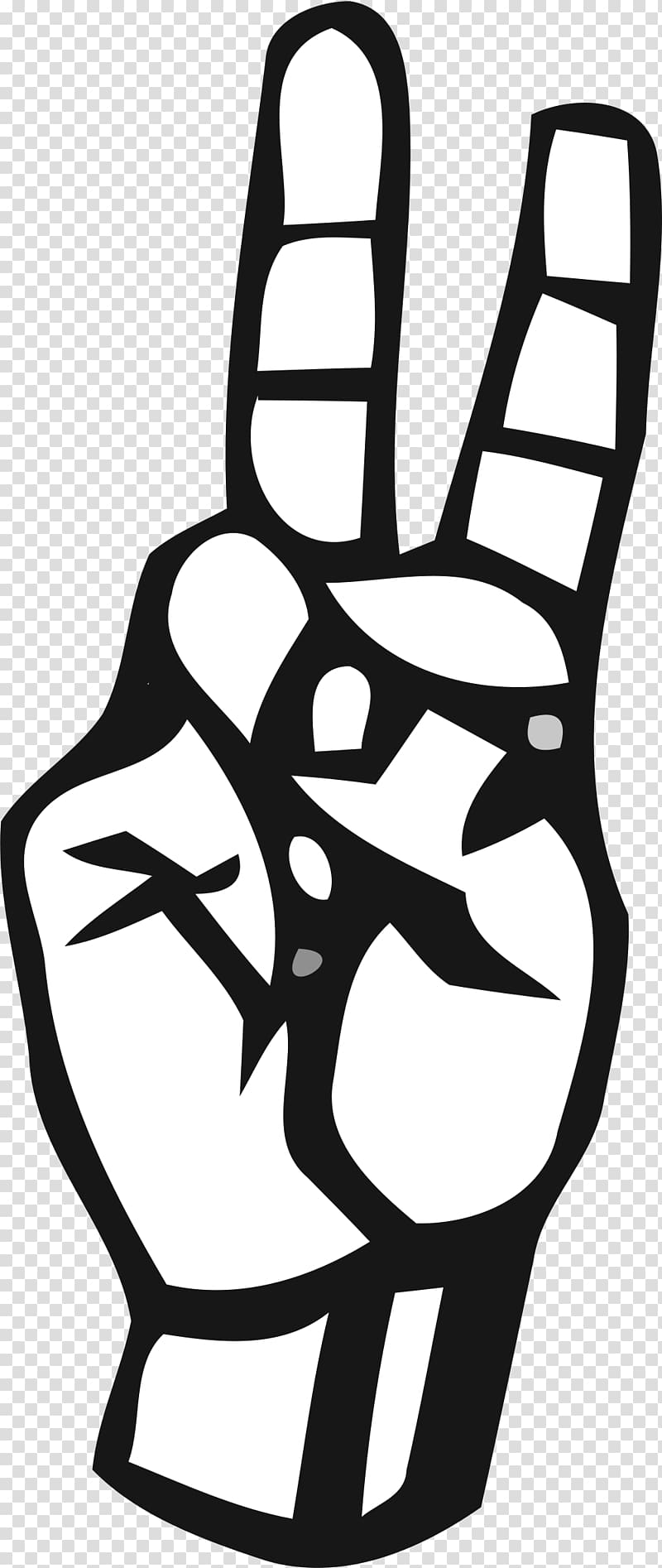 American Sign Language V British Sign Language, symbol transparent background PNG clipart