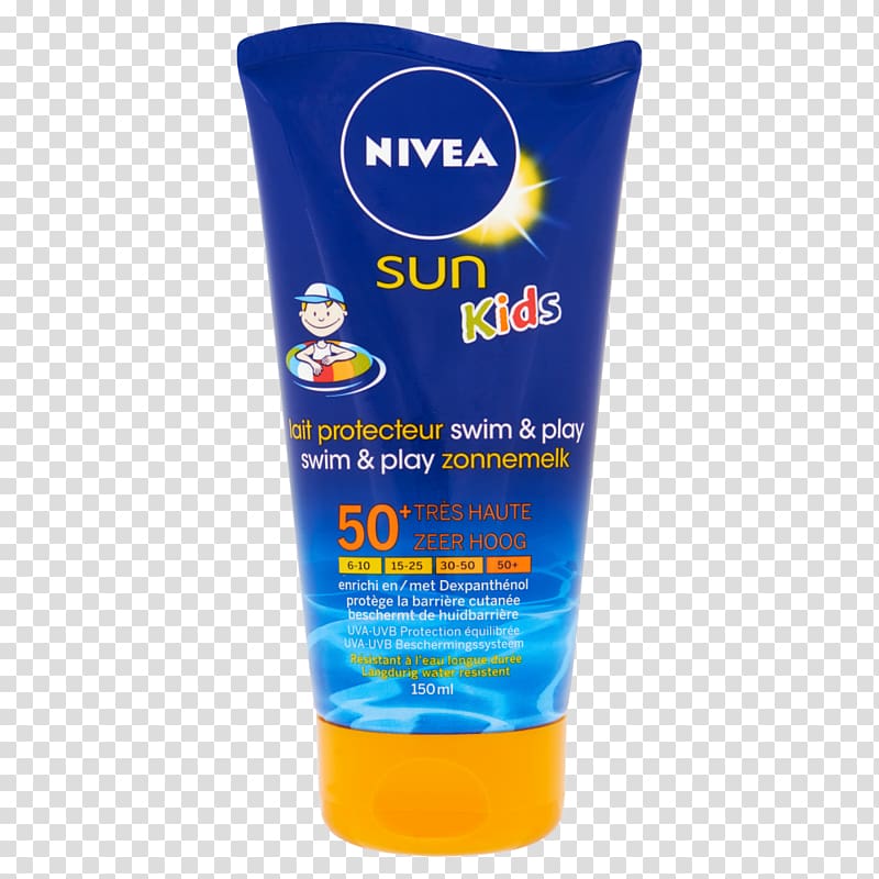 Sunscreen Lotion Beiersdorf NIVEA Sun Factor de protección solar, others transparent background PNG clipart
