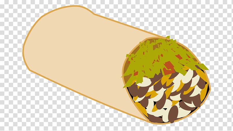 Breakfast burrito Taco Wrap, ingredients transparent background PNG clipart