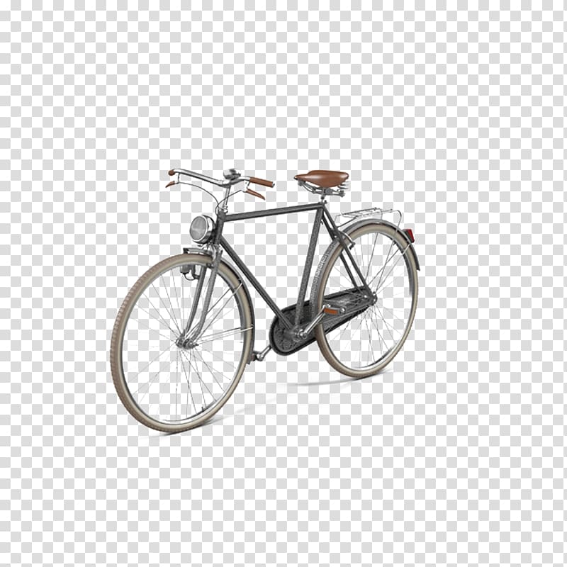 Bicycle wheel 3D modeling 3D computer graphics, Vintage retro bicycle transparent background PNG clipart