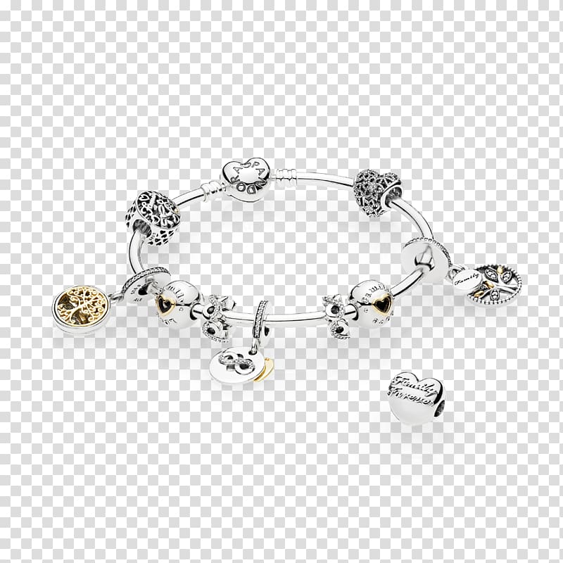 Charm bracelet Earring Pandora Jewellery, Jewellery transparent background PNG clipart
