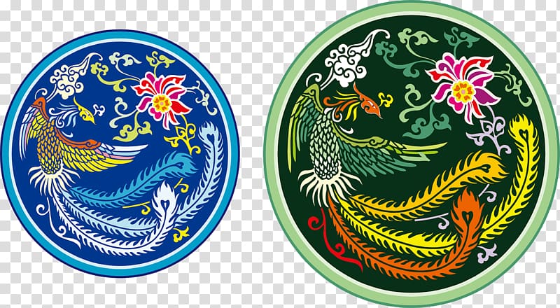 Chinese dragon Fenghuang Cdr Pattern, Phoenix icon material transparent background PNG clipart