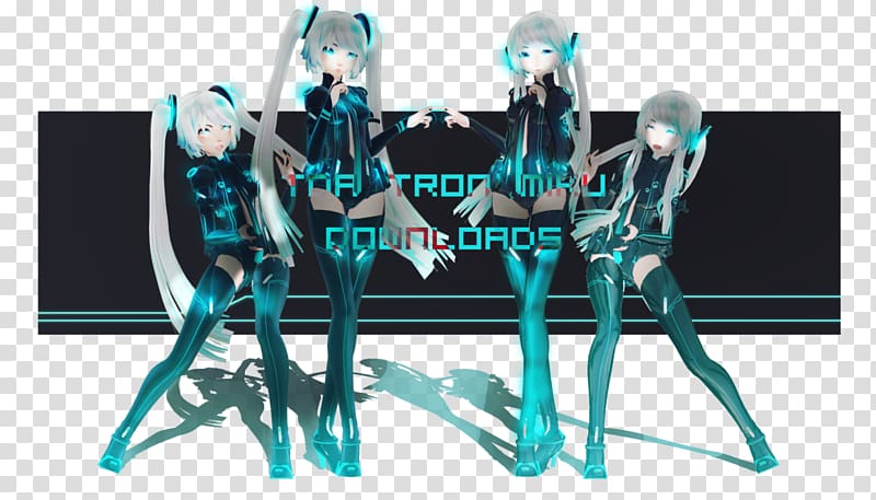 Mikumikudance Hatsune Miku Kagamine Rin Len Tron Transparent Background Png Clipart Hiclipart - neko hatsune miku roblox