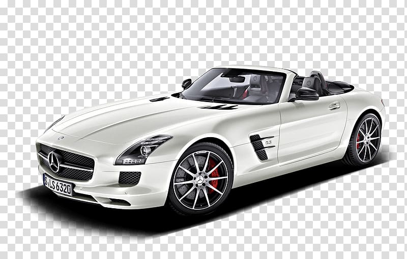 white Mercedes-Benz convertible coupe, White Mercedes Amg transparent background PNG clipart