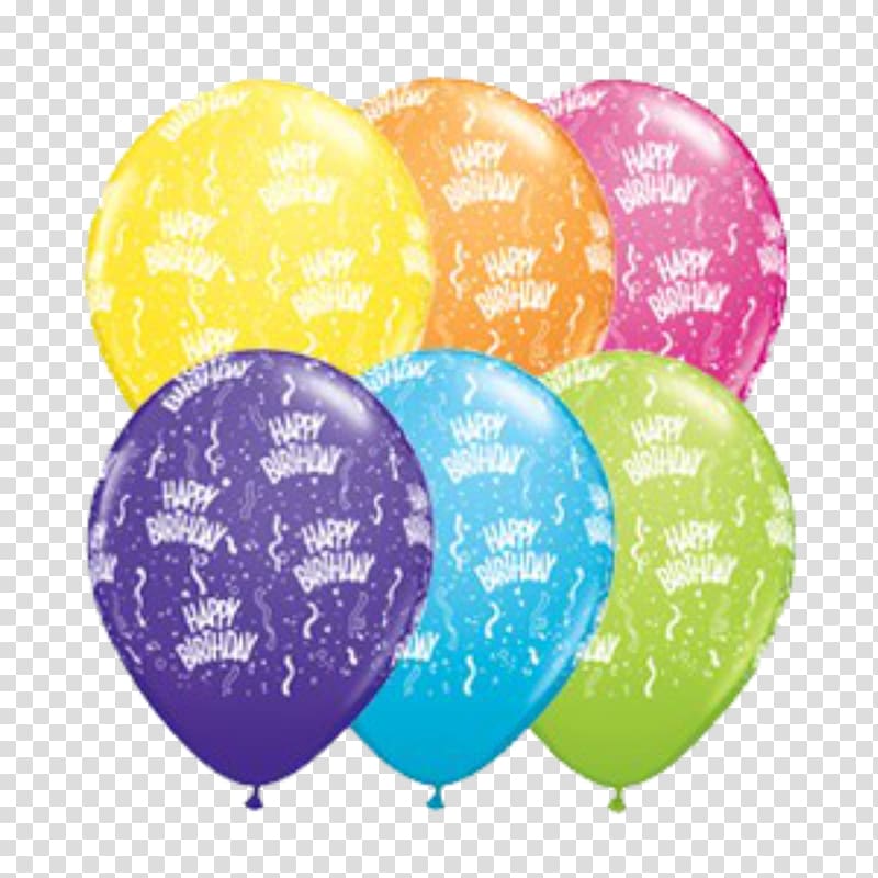 Toy balloon Happy Birthday to You Party, balloon transparent background PNG clipart