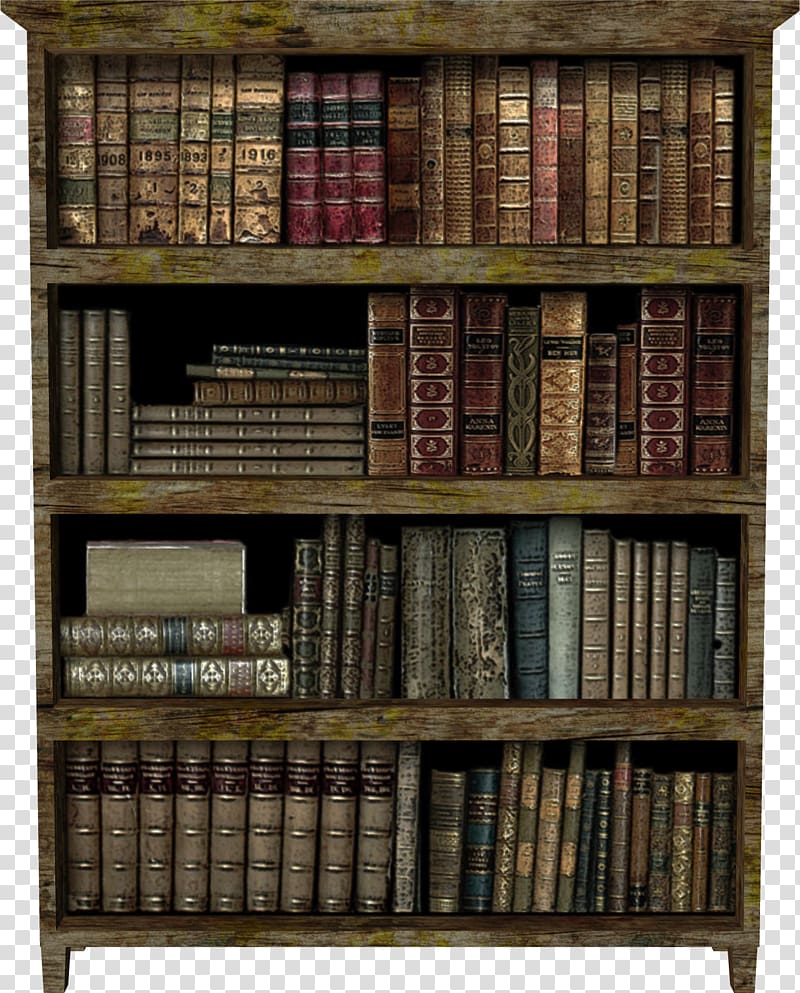 Book Lot Bookcase Bookshelf Transparent Background Png Clipart