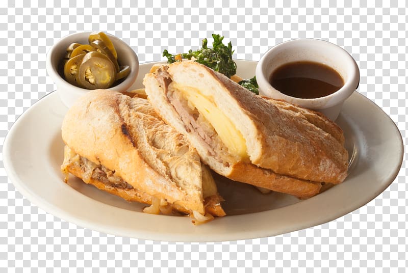 Beer French dip Full breakfast Food Cuisine of the United States, French Dip transparent background PNG clipart