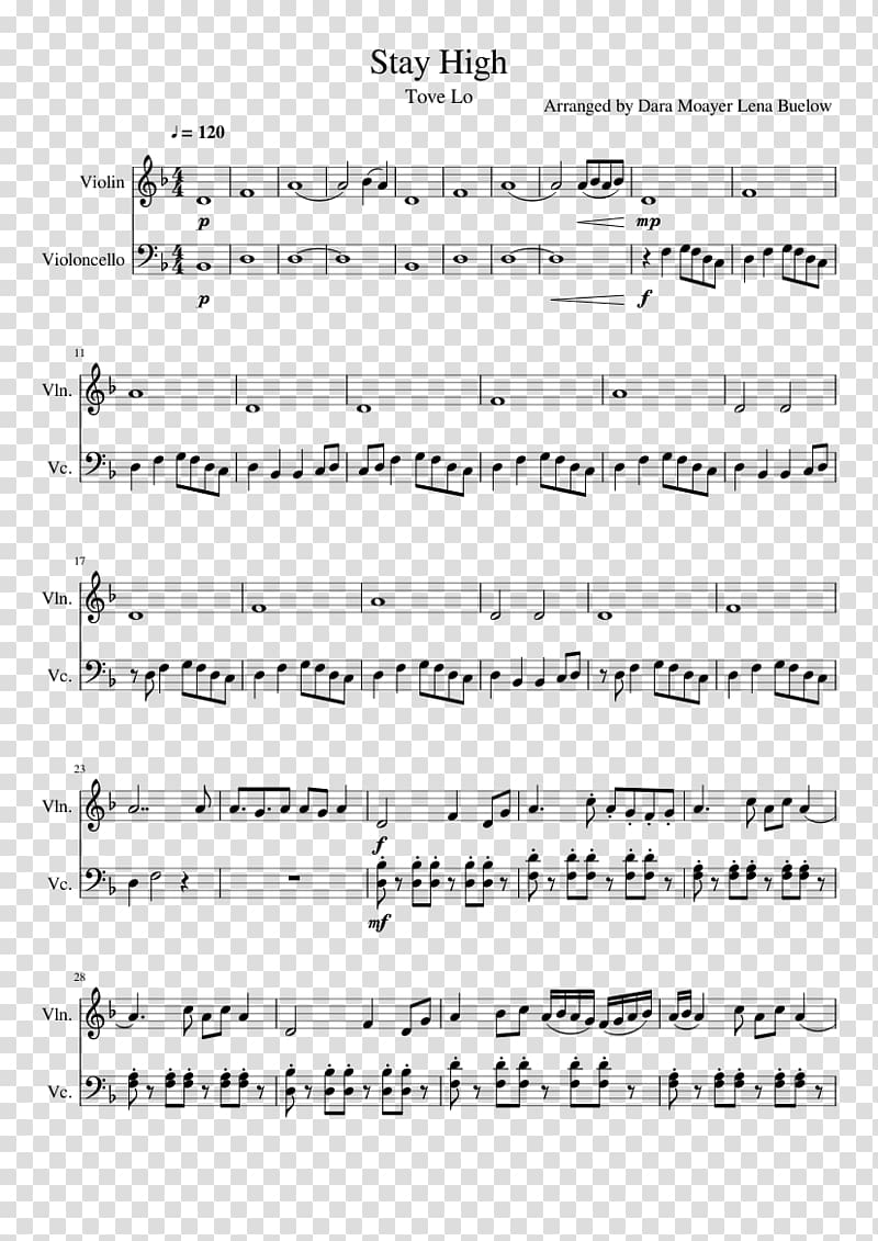 French Horns Sheet Music Duet, sheet music transparent background PNG ...