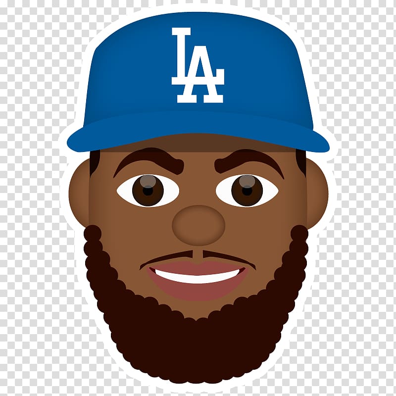 Los Angeles Dodgers Sticker Dodger blue Emoji Baseball, Los Angeles Dodgers transparent background PNG clipart
