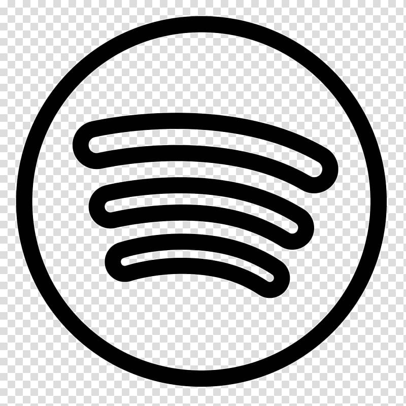 Black Spotify logo, Spotify Music Playlist Streaming media, black and white  transparent background PNG clipart