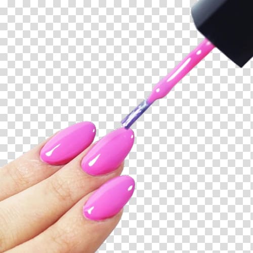 person with pink nail polish, Emoji Nail Polish Nail art Manicure, nails transparent background PNG clipart
