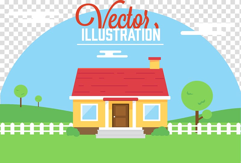 Townhouse Cottage Illustration, small farm house transparent background PNG clipart