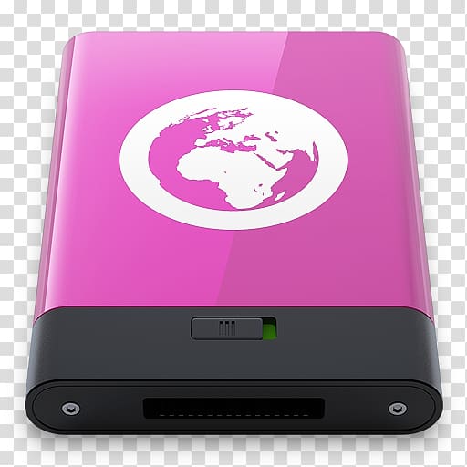 pink, white, and black earth graphic battery illustration, purple electronic device gadget multimedia, Pink Server W transparent background PNG clipart