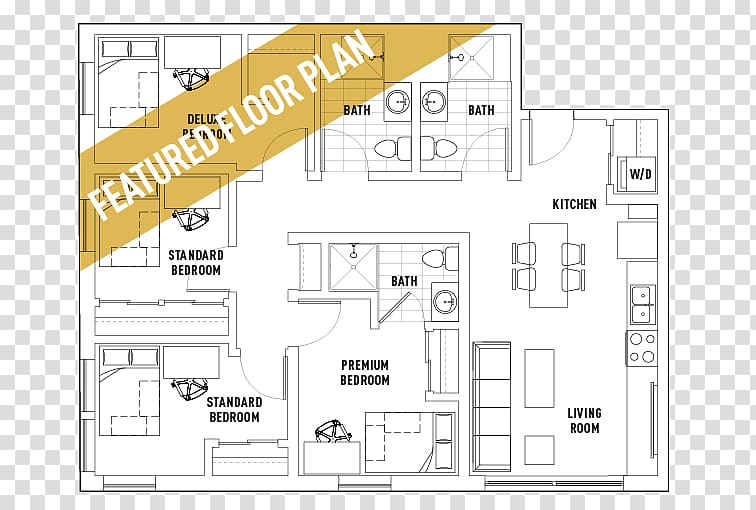 Floor plan Land lot, western-style breakfast transparent background PNG clipart