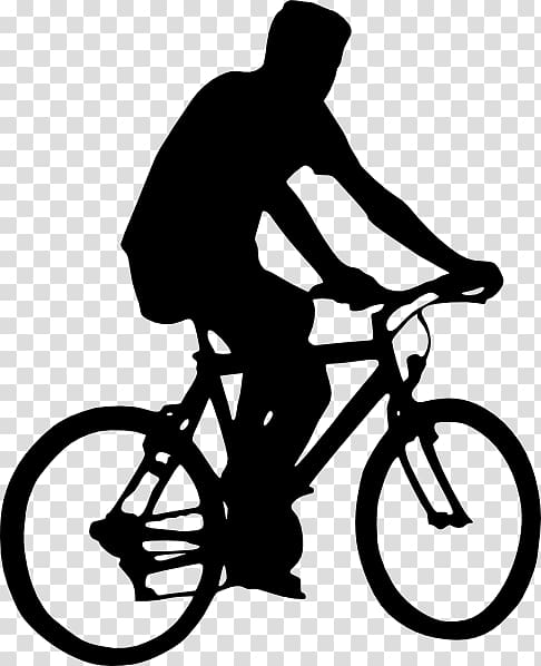 silhouette of man biking, Bicycle Cycling , Bike Ride File transparent background PNG clipart