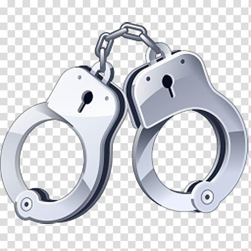 gray handcuffs , Handcuffs Arrest Crime Police officer, Handcuffs transparent background PNG clipart