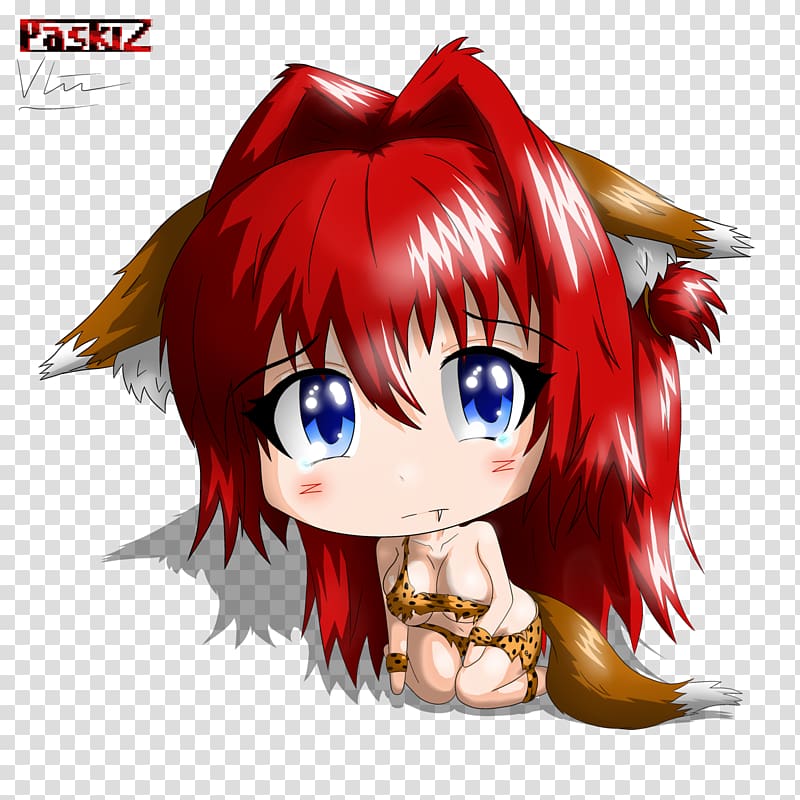 Hair coloring Long hair Human hair color Red hair, Chibi transparent background PNG clipart