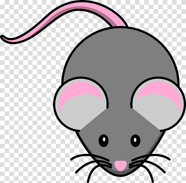 Computer mouse House mouse Rat Free content , Cute Cartoon Mouse transparent background PNG clipart
