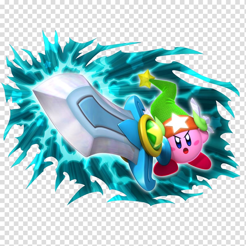 Kirby\'s Return to Dream Land Kirby: Triple Deluxe Kirby\'s Epic Yarn Kirby\'s Adventure, sword slash transparent background PNG clipart