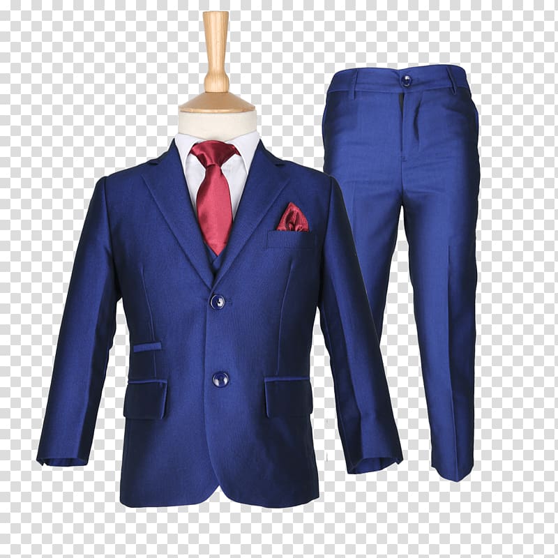 Suit Amazon.com Blue Formal wear Blazer, boys suit transparent background PNG clipart