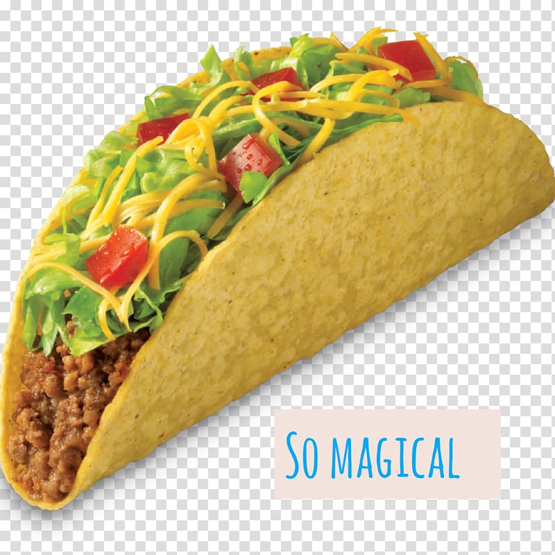 vegetable filled taco, Taco Chicken fingers Tex-Mex Burrito, TACOS transparent background PNG clipart