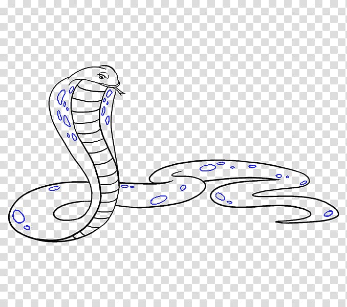 Snake Drawing King cobra Cartoon, irregular lines transparent background PNG clipart
