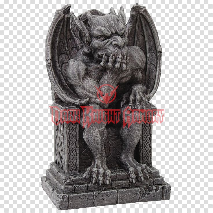 The Thinker Gargoyle Statue Figurine Sculpture, others transparent background PNG clipart