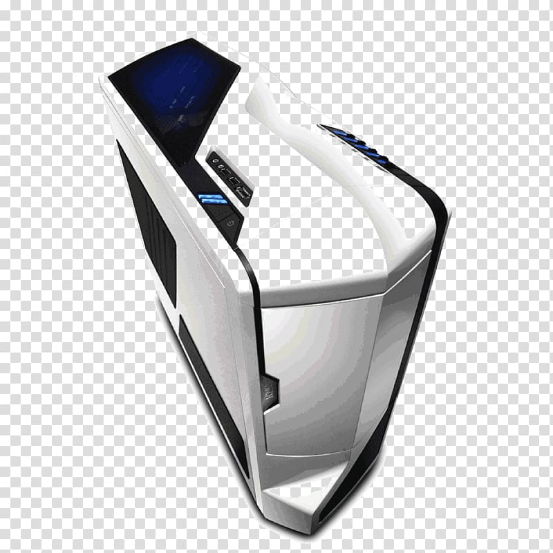 Computer Cases & Housings Power supply unit NZXT Phantom 410 Tower Case ATX, white tower transparent background PNG clipart