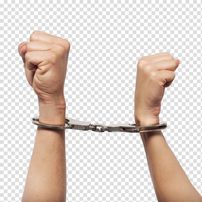 Handcuffs Arm Finger Human body, hands transparent background PNG clipart
